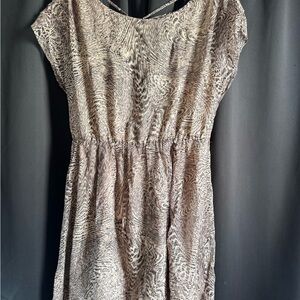 Alice + Olivia Silk Chiffon Animal Print Dress